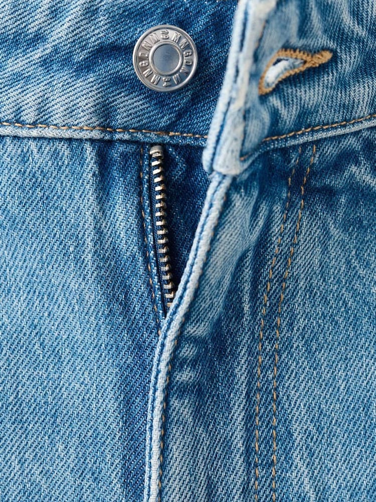 Mango Light Blue Mid Rise Flare Jeans - Image 6 of 6 Mango Light Blue Mid Rise Flare Jeans - Image 6 of 6