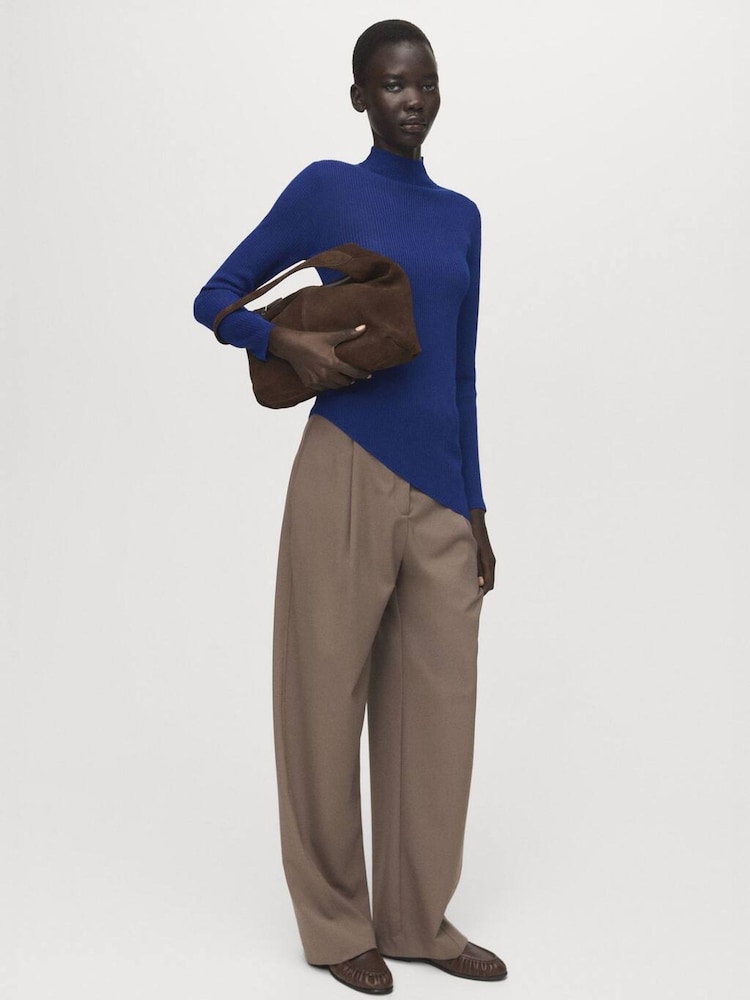 Mango Blue Asymmetric Jumper - Image 1 of 7