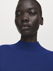 Mango Blue Asymmetric Jumper - Image 4 of 7