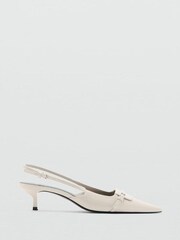 Mango White Slingback Heels - Image 1 of 3