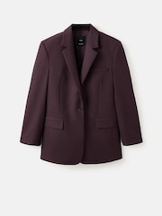 Mango Red Tailored Suit Jacket - Image 5 of 6