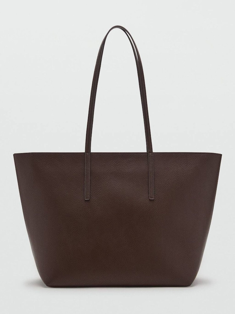Mango Brown Effect Tote Bag - Image 2 of 4 Mango Brown Effect Tote Bag - Image 2 of 4