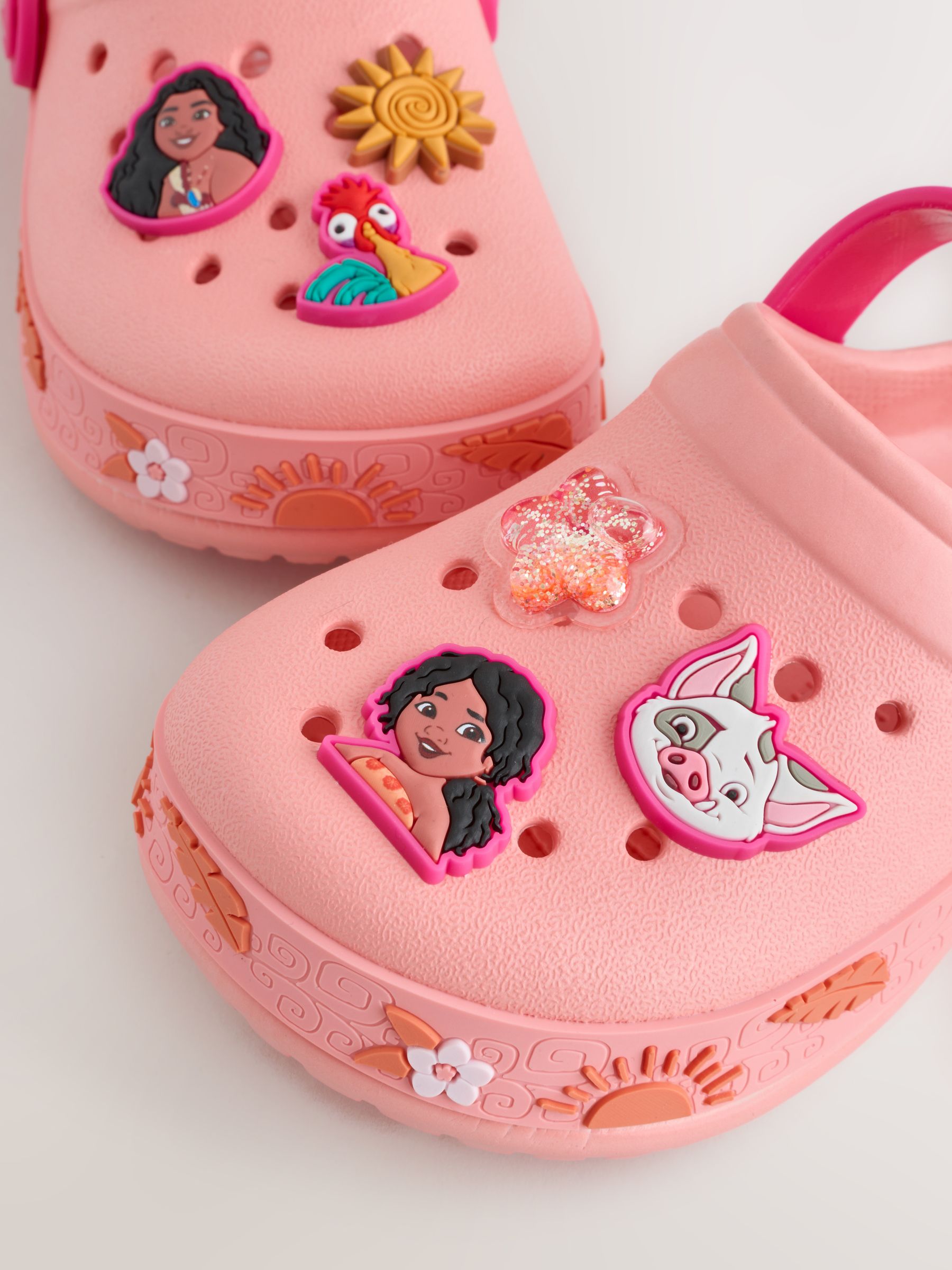 Buy Peach Disney Moana Clogs from Next USA