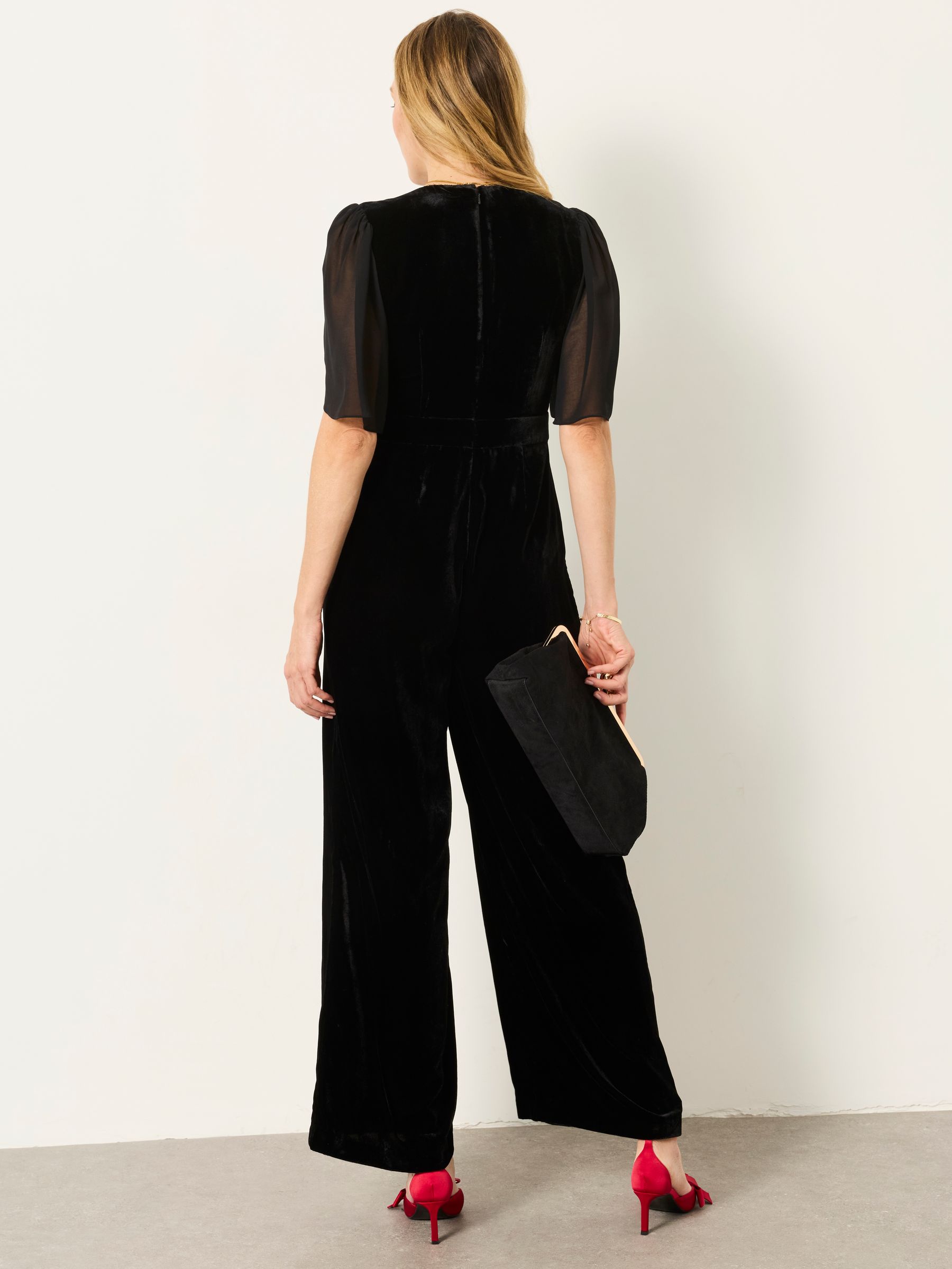 Buy FatFace Black Opal Velvet Jumpsuit from Next USA