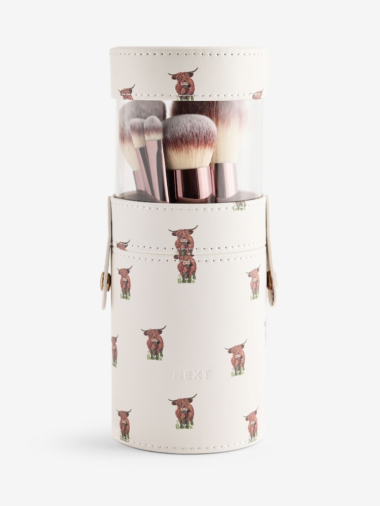 Krémová - 10 Pieces sada štětců na make-up Hamish the Highland Cow & Cestovní pouzdro - Obrázek 4 z 4 Krémová - 10 Pieces sada štětců na make-up Hamish the Highland Cow & Cestovní pouzdro - Obrázek 4 z 4