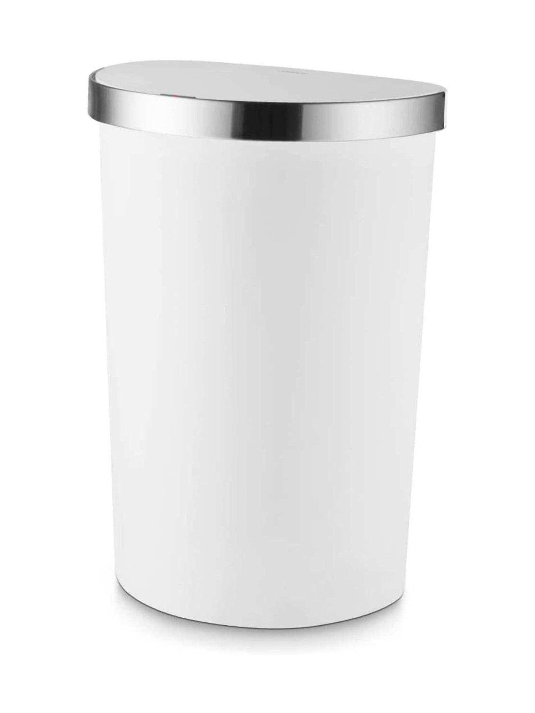 Tower Unisex White Sensor Bin With Liner Retainer Ring, Durable Pp Body, Battery Operated, 50L, With Stainless Steel Trim On Lid | Size: A - Image 10