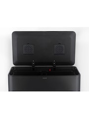 Salter Black Dual 60L Pedal Bin - Image 10 of 12