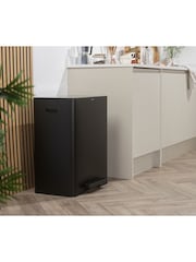 Salter Black Dual 60L Pedal Bin - Image 2 of 12