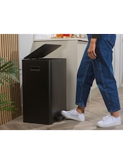 Salter Black Dual 60L Pedal Bin - Image 3 of 12