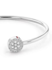 Tommy Hilfiger Silver Tone Crystal Bangle - Image 3 of 4