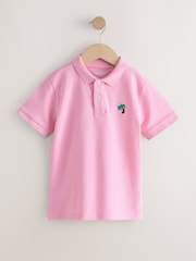 Розовый - Рубашка поло с короткими рукавами (3-16 лет) - Изображение 4 7