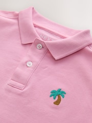 Розовый - Рубашка поло с короткими рукавами (3-16 лет) - Изображение 5 7