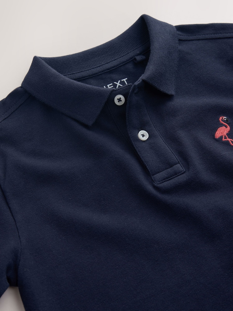 Marin - Kort ärm pikétröja (3-16år) - Bild 4 av 4