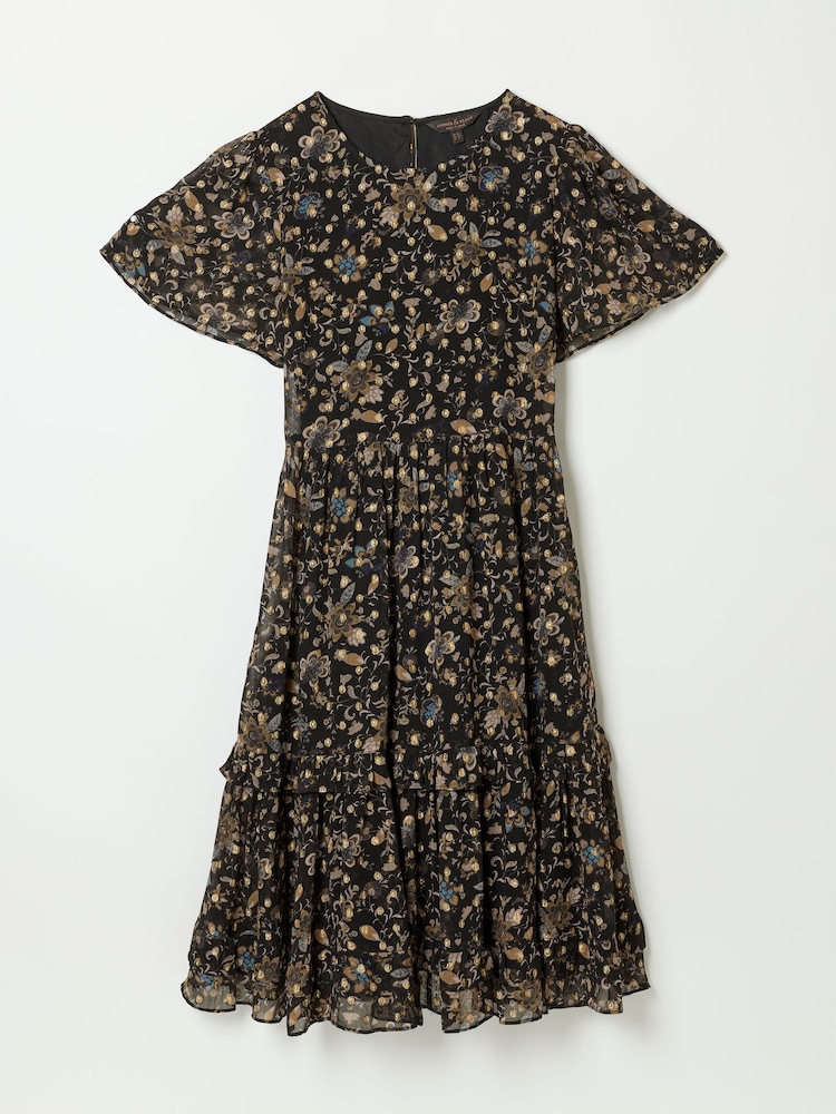 FatFace Daisy Black Printed Dress - Image 9 of 9 FatFace Daisy Black Printed Dress - Image 9 of 9