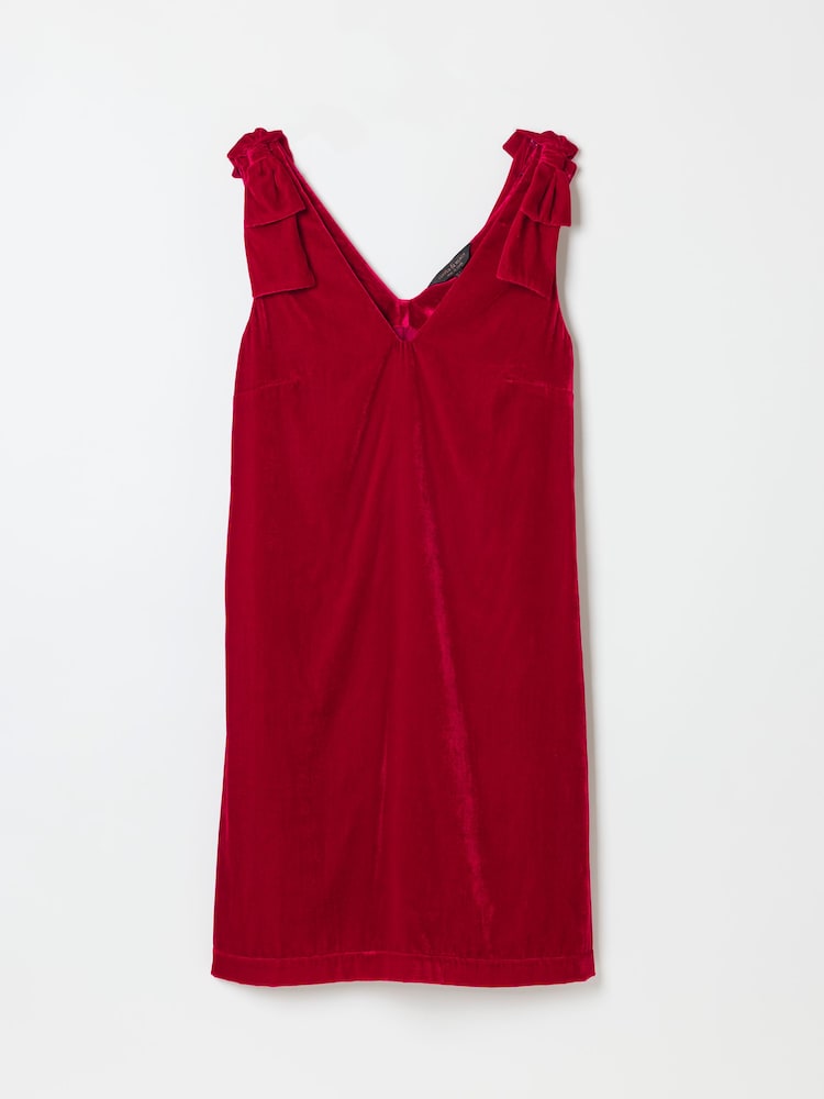 FatFace Nina Red Bow Detail Dress - Image 6 of 6 FatFace Nina Red Bow Detail Dress - Image 6 of 6