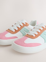 Pastel Colour Block Barefoot Lace-up Trainers - Image 3 of 5