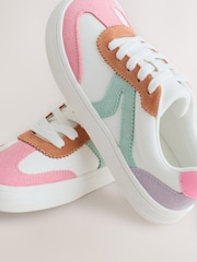 Pastel Colour Block Barefoot Lace-up Trainers - Image 4 of 5