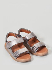 Zig+Star Silver Solar Junior Strap Sandals - Image 1 of 3