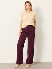 FatFace Ivory Embellished Collar Knit Top - Image 5 of 7
