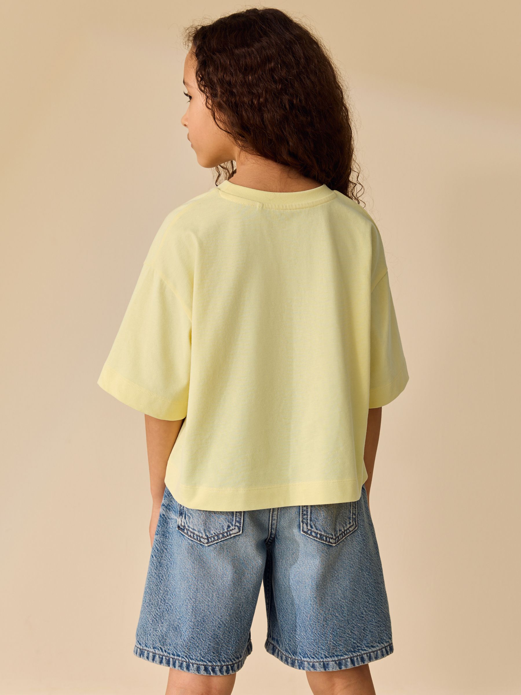 Buy Yellow Oversized Boxy T-Shirt (3-16yrs) from Next Romania