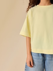 Yellow Oversized Boxy T-Shirt (3-16yrs) - Image 4 of 8
