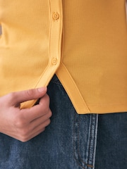 Orange Short Sleeve Ribbed Cardigan (3-16yrs) - Image 3 of 7