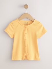 Orange Short Sleeve Ribbed Cardigan (3-16yrs) - Image 4 of 7