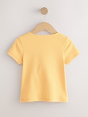 Orange Short Sleeve Ribbed Cardigan (3-16yrs) - Image 5 of 7