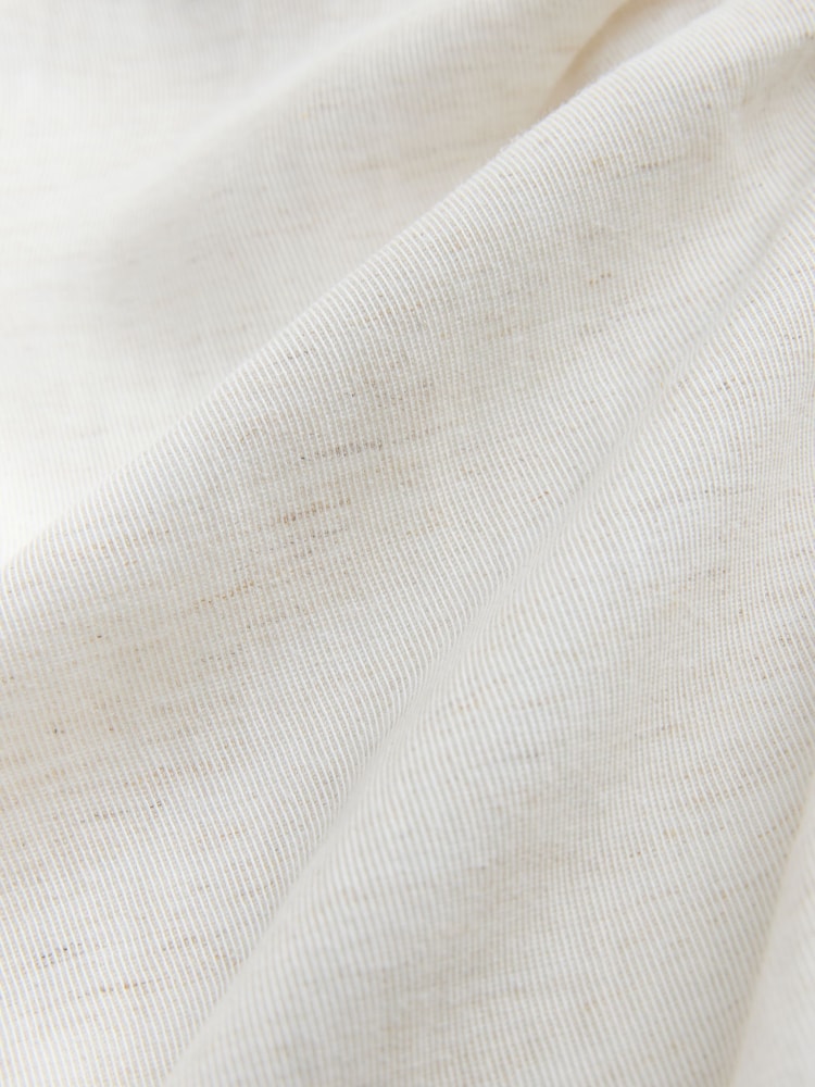 Ecru Wrap Maxi Skirt with Linen - Image 7 of 7