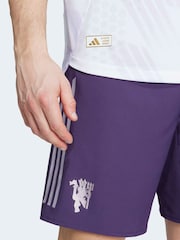 adidas White Manchester United Away Authentic Football Shirt - Image 5 of 7