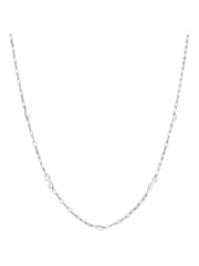Plateado - Dinny Hall Tone Folded Heart Chain Necklace - Imagen 1 de 4
