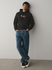 Slate Grey Pather Licence Graphic Hoodie - Image 3 of 10