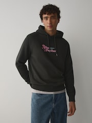 Slate Grey Pather Licence Graphic Hoodie - Image 4 of 10