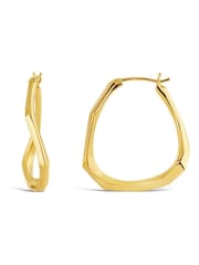 Dorado - Dinny Hall Tone Thalassa Medium Hoops Earrings - Imagen 1 de 3