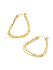 Dorado - Dinny Hall Tone Thalassa Medium Hoops Earrings - Imagen 2 de 3