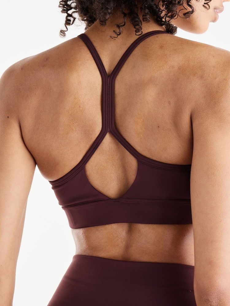 New Balance Brown Essential Yoga Bra - Image 2 of 5