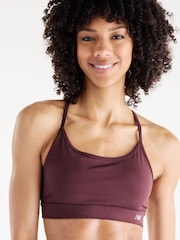 New Balance Brown Essential Yoga Bra - Image 3 of 5