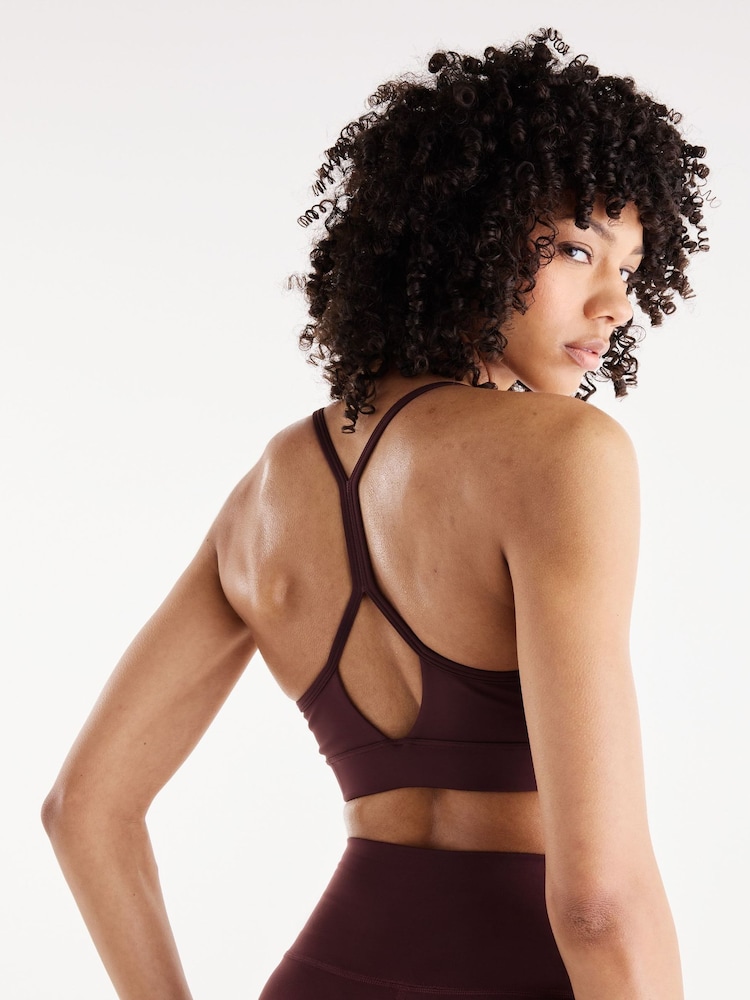 New Balance Brown Essential Yoga Bra - Image 5 of 5