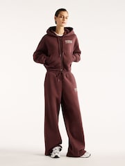 New Balance Brown Trackside Fleece Full Zip Hoodie - Image 6 of 6