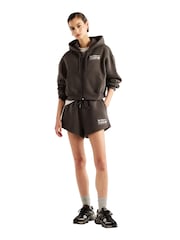 New Balance Black Trackside Fleece Full Zip Hoodie - Image 2 of 5