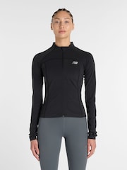 New Balance Black Harmony Fitted Full Zip Jacket - Image 1 of 6