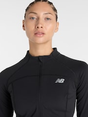 New Balance Black Harmony Fitted Full Zip Jacket - Image 4 of 6