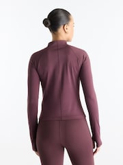 New Balance Brown Harmony Fitted Full Zip Jacket - Image 2 of 6