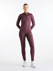 New Balance Brown Harmony Fitted Full Zip Jacket - Image 6 of 6
