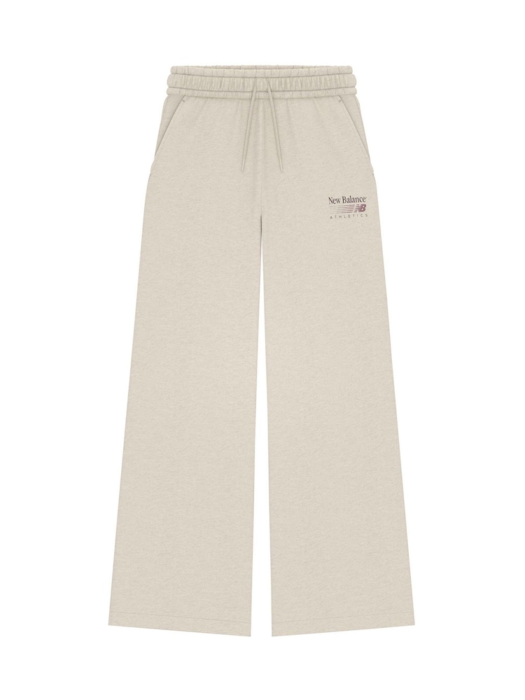 New Balance Cream Trackside Fleece Joggers - Image 7 of 7