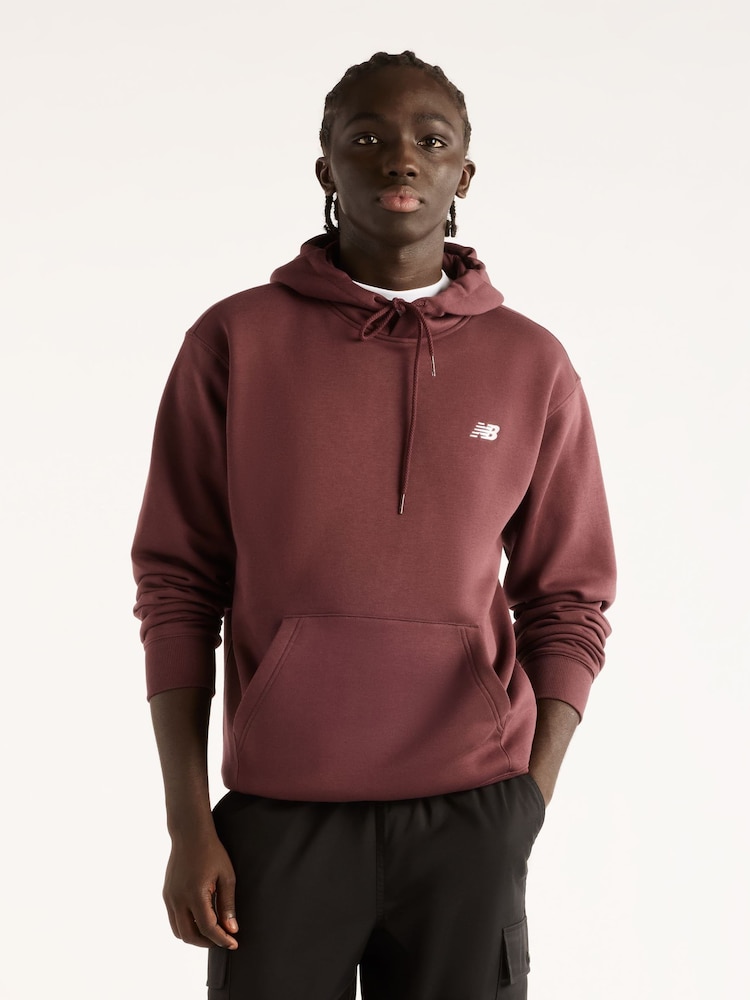 New Balance Brown Sport Essentials Fleece Hoodie - Image 1 of 4