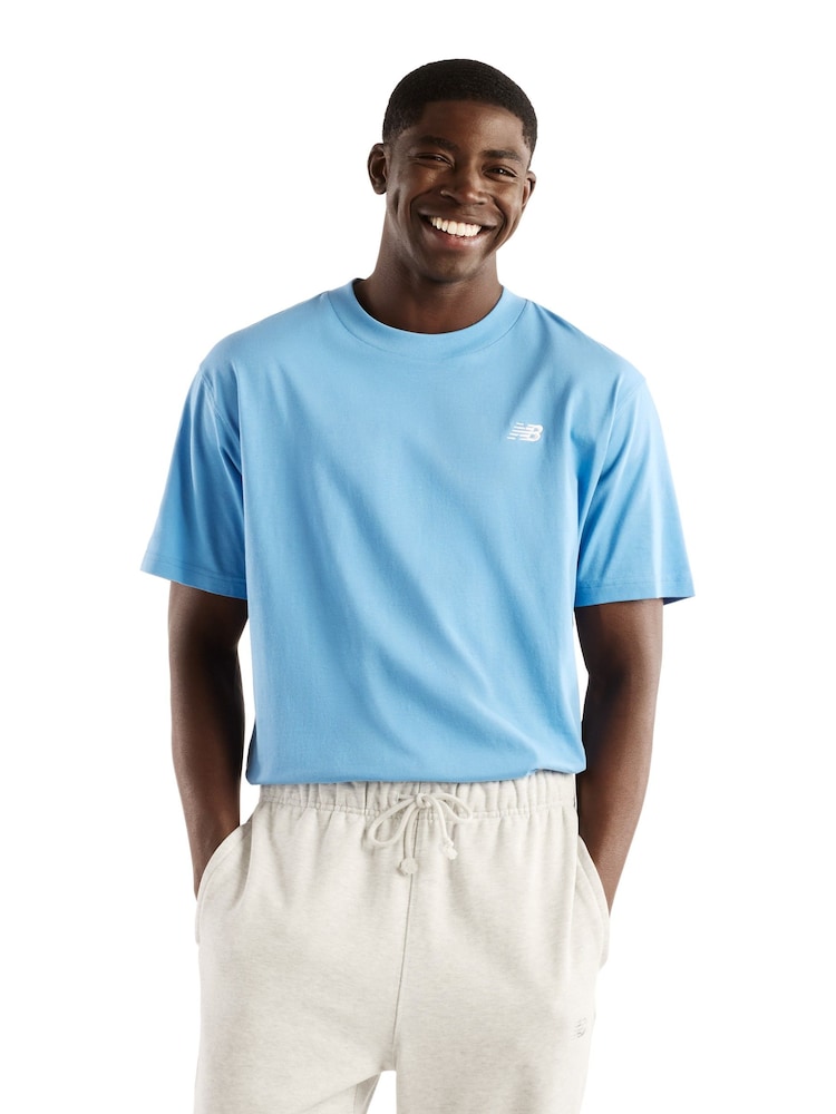 New Balance Blue Sport Essentials Cotton T-Shirt - Image 1 of 4