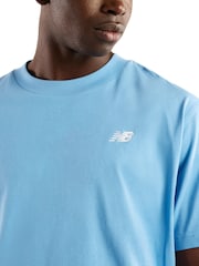 New Balance Blue Sport Essentials Cotton T-Shirt - Image 3 of 4