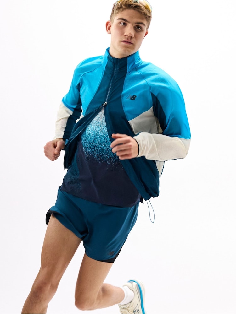 New Balance Teal Blue RC Essential Shorts - Image 1 of 3