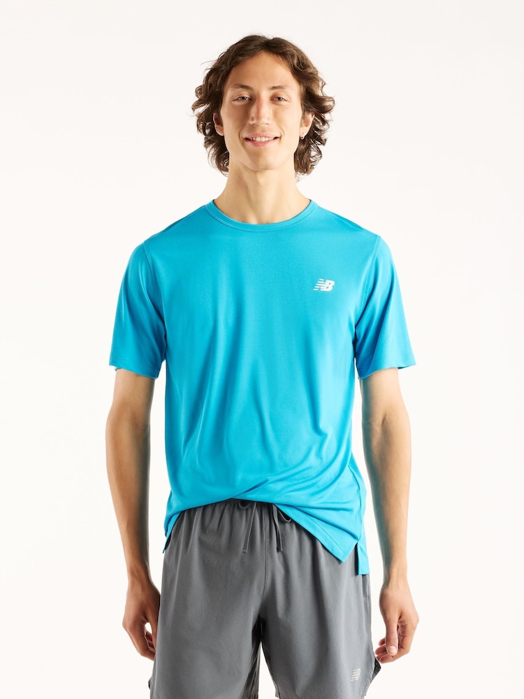 New Balance Bright Blue Sport Essentials Utility T-Shirt - Image 1 of 3